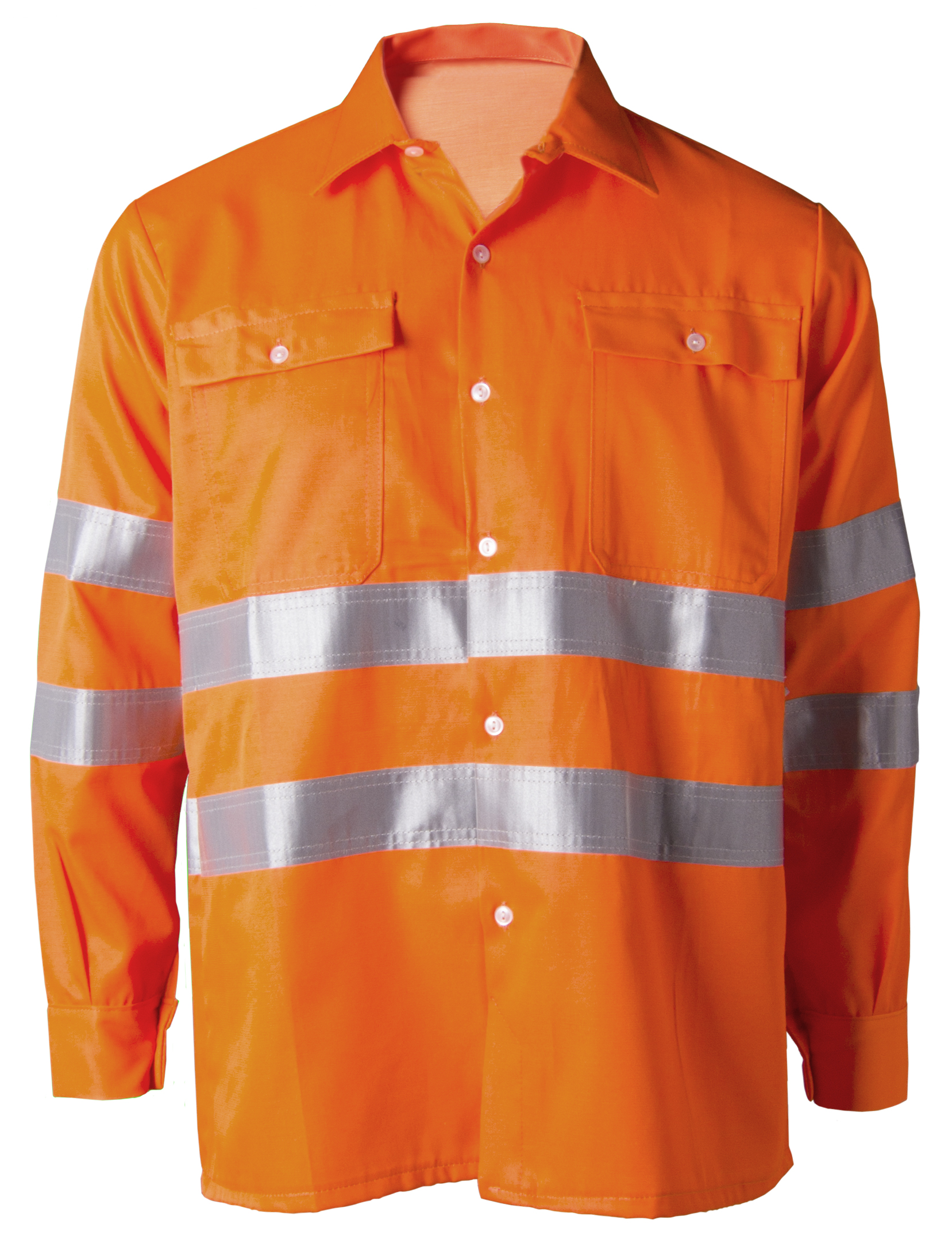 Camisa naranja flúor alta visibilidad Image