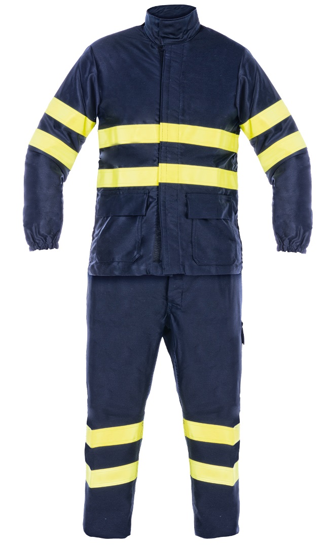 Wool375 - Workwear suit jacket/trouser FR antistatic molten splash hi-visibility Image