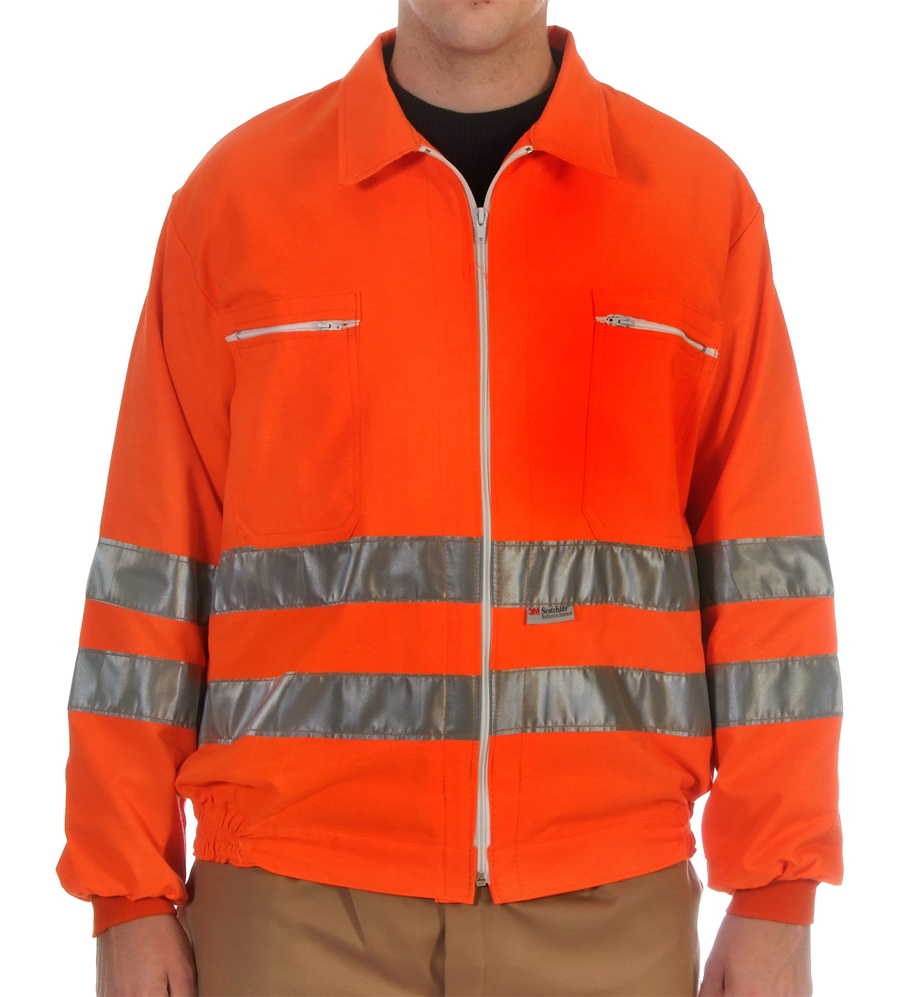 Orange hi-visibility jacket Image