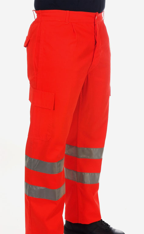Red hi-visibility trouser Image